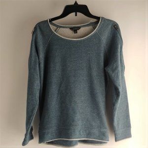 Rock & Republic Sweatshirt with Zipper Shoulders L